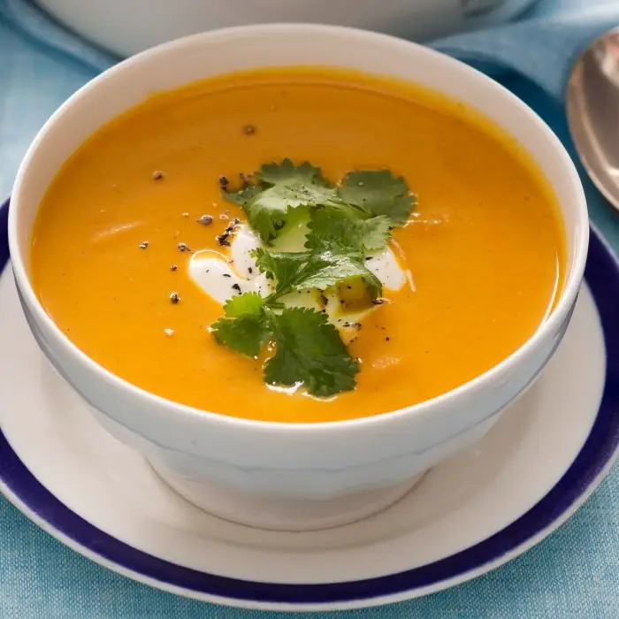 Moroccan Carrot Soup (Moroccan Vegetarian)
